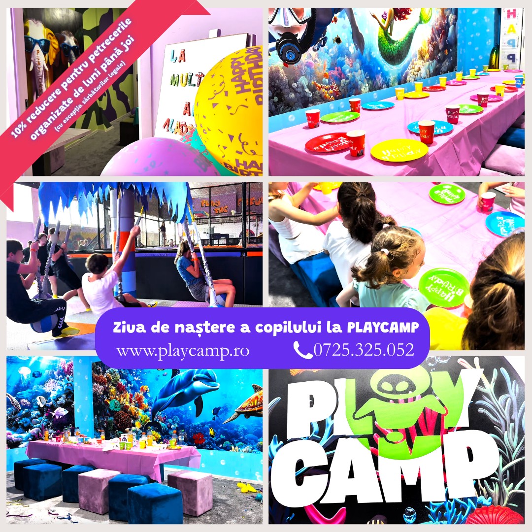 Petreceri pentru Copii în Bacău, la PLAYCAMP – Distracție Garantată pentru Cei Mici!